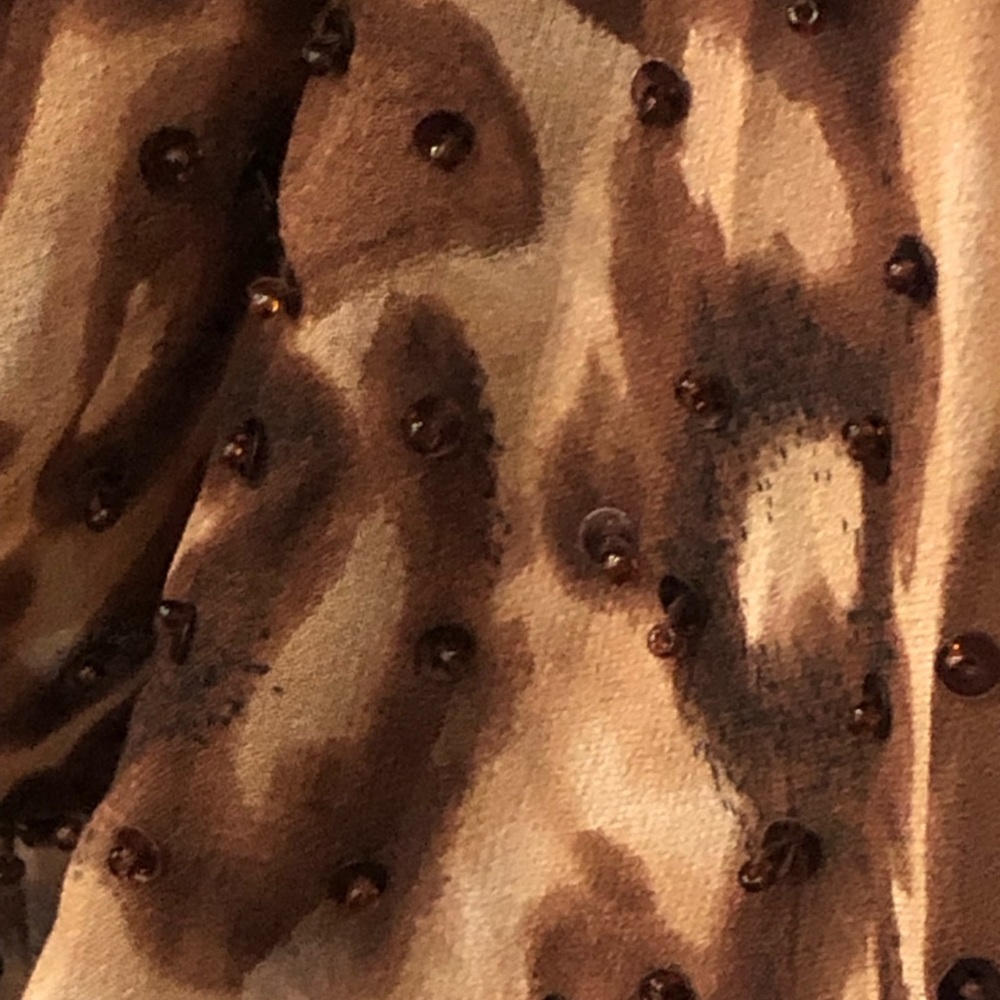 Beautiful night dress cheetah printing, see through fabrics. Small size